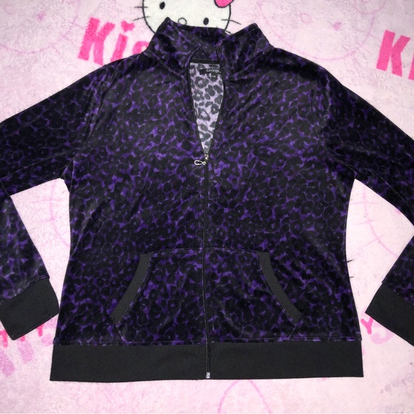 y2k velour zip sweatshirt - Picture 5 of 6